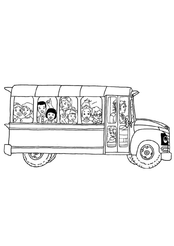 Coloring pages school bus coloring page