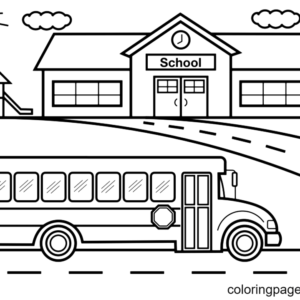 School bus coloring pages printable for free download