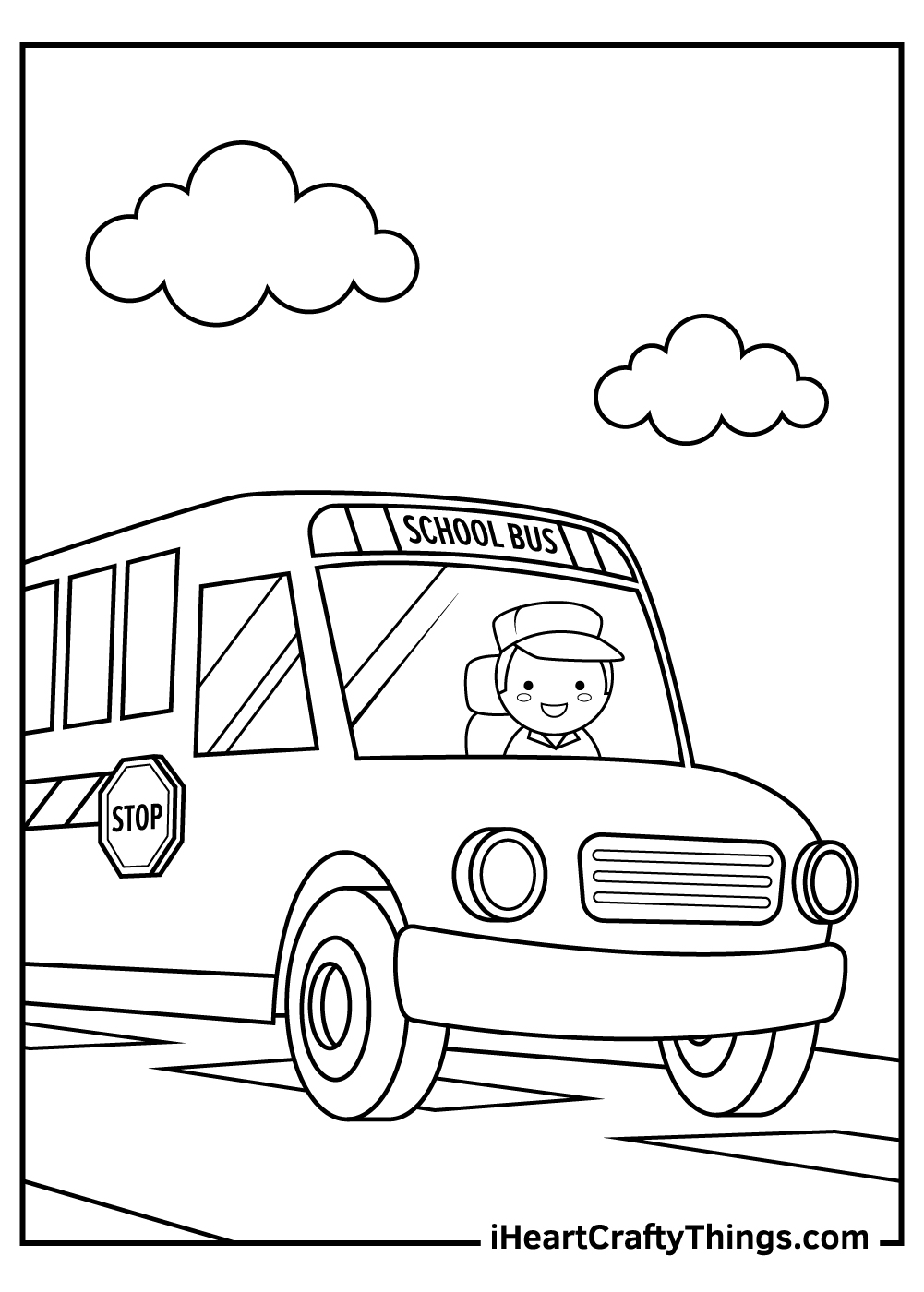 School bus coloring pages updated