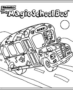 Magic school bus coloring pages all kids network