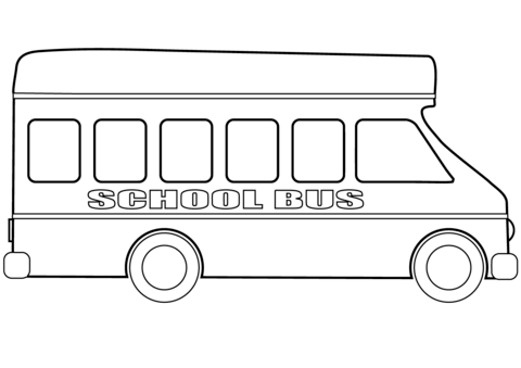 School bus coloring page free printable coloring pages