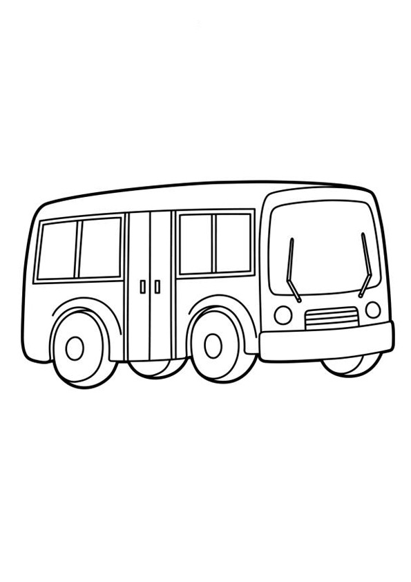 Coloring pages printable easy school bus coloring pages