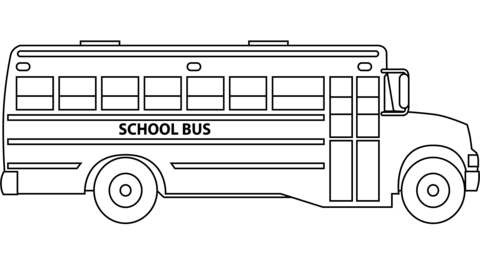 School bus coloring page free printable coloring pages