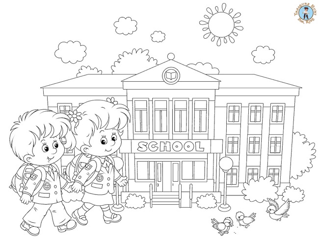 Back to school coloring page