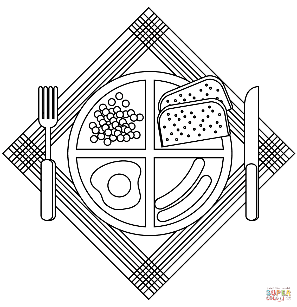 School lunch coloring page free printable coloring pages