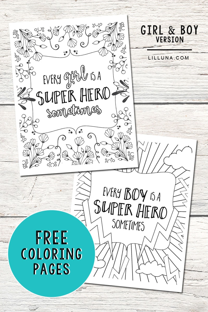 Free super hero coloring pages â lets diy it all â with kritsyn merkley