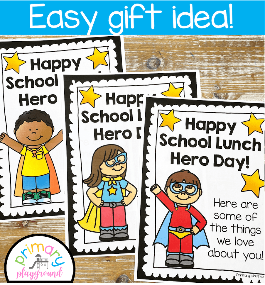 School lunch hero appreciation day gift idea