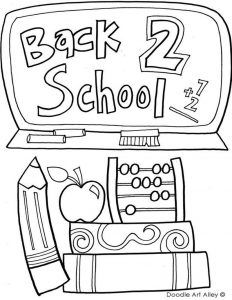Back to school coloring pages for kids pdf