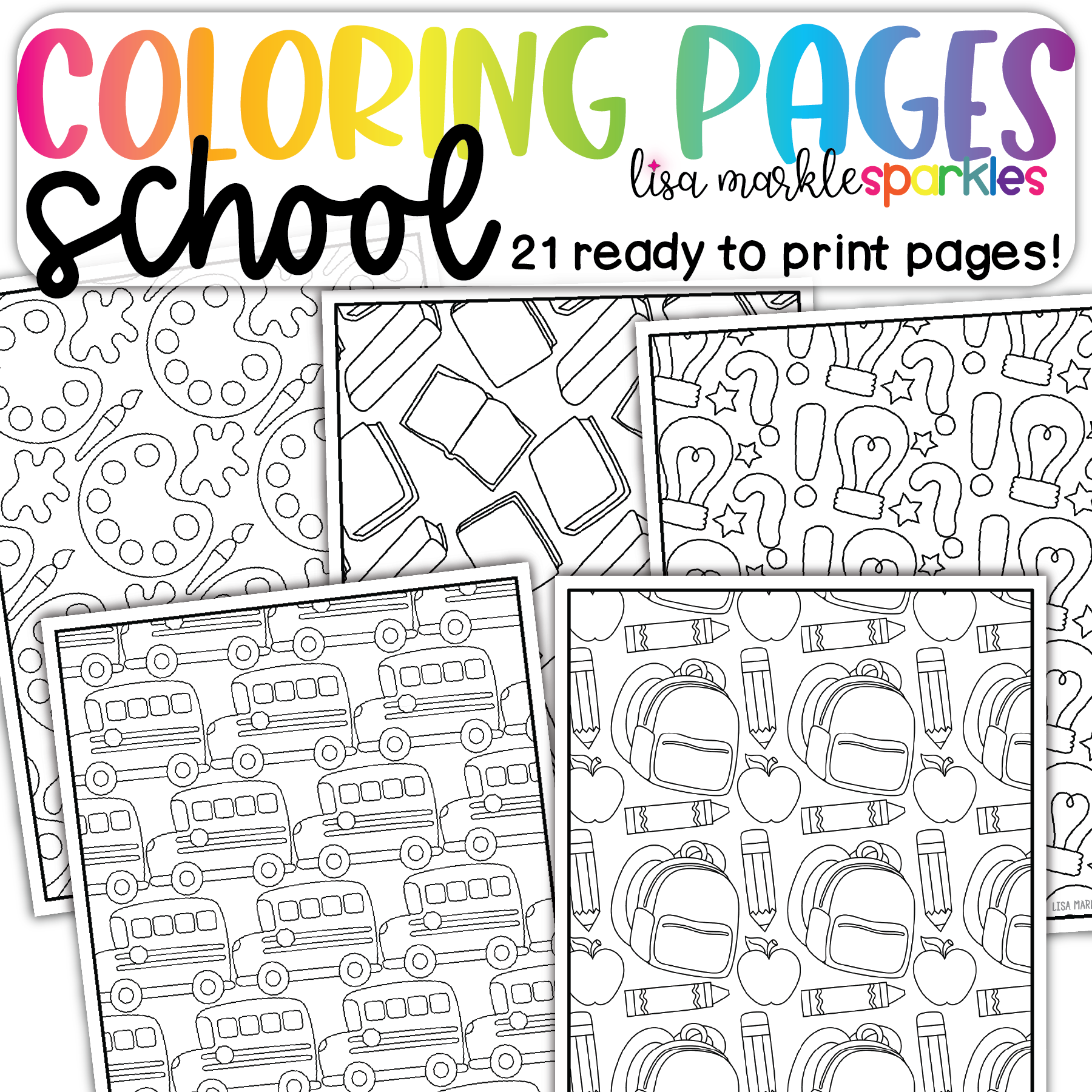 First day of back to school coloring pages sheets printable pdf for kids and adults