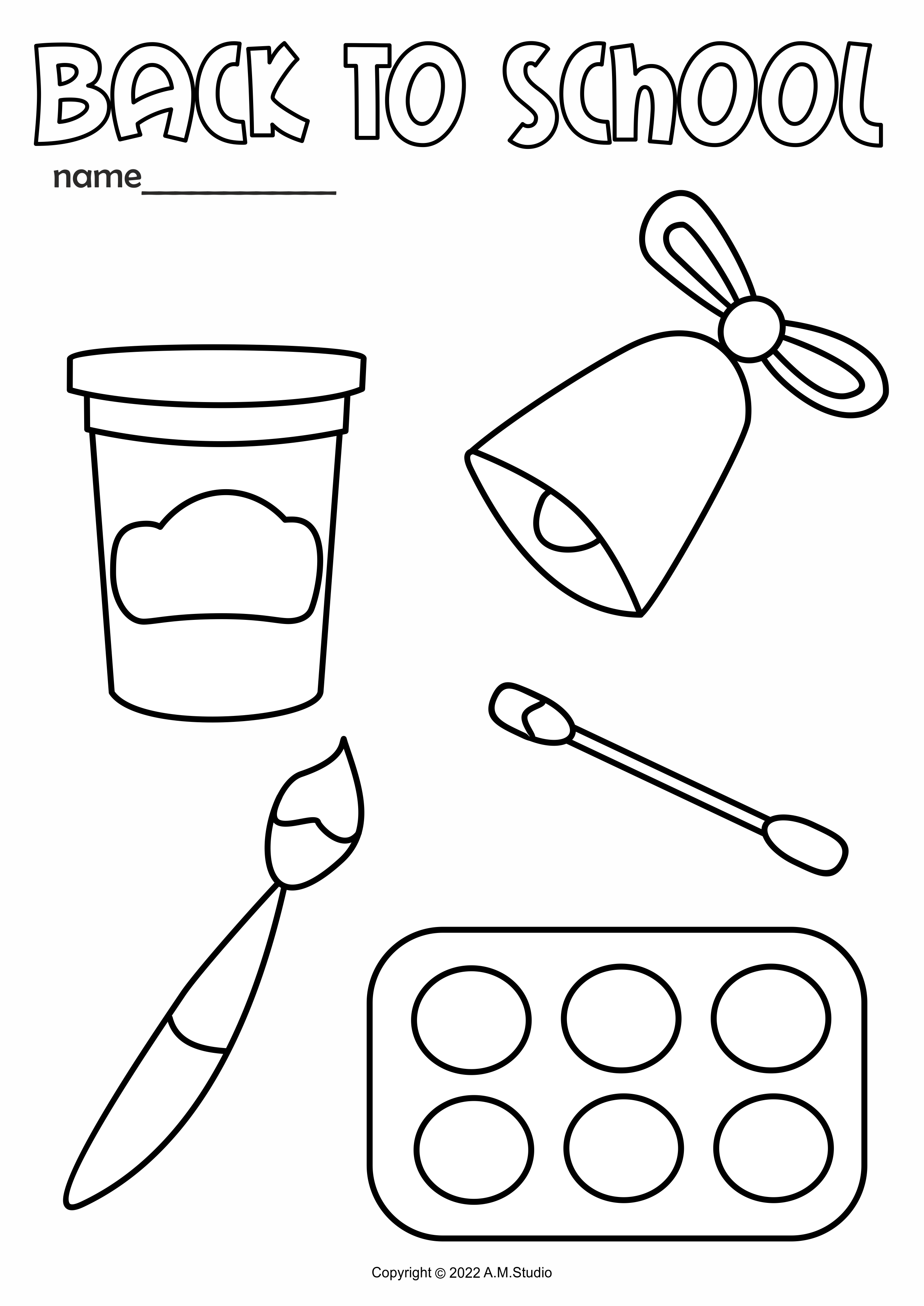 Back to school coloring pages teaching resources