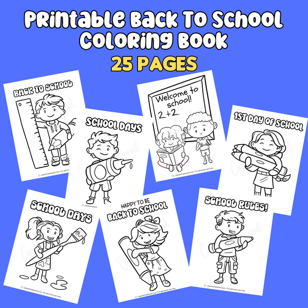 Printable back to school coloring book pages â cassie smallwood