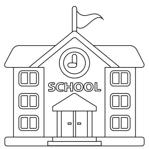 School coloring page free printable coloring pages