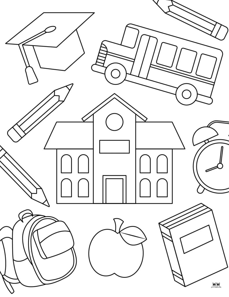 Back to school coloring pages