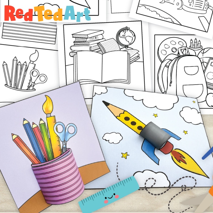 D back to school coloring pages