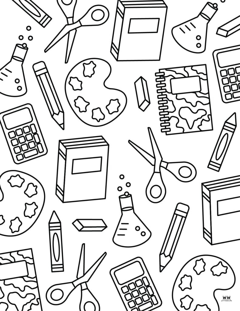 Back to school coloring pages