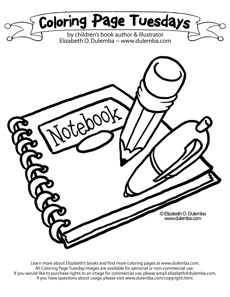 Coloring page tuesday