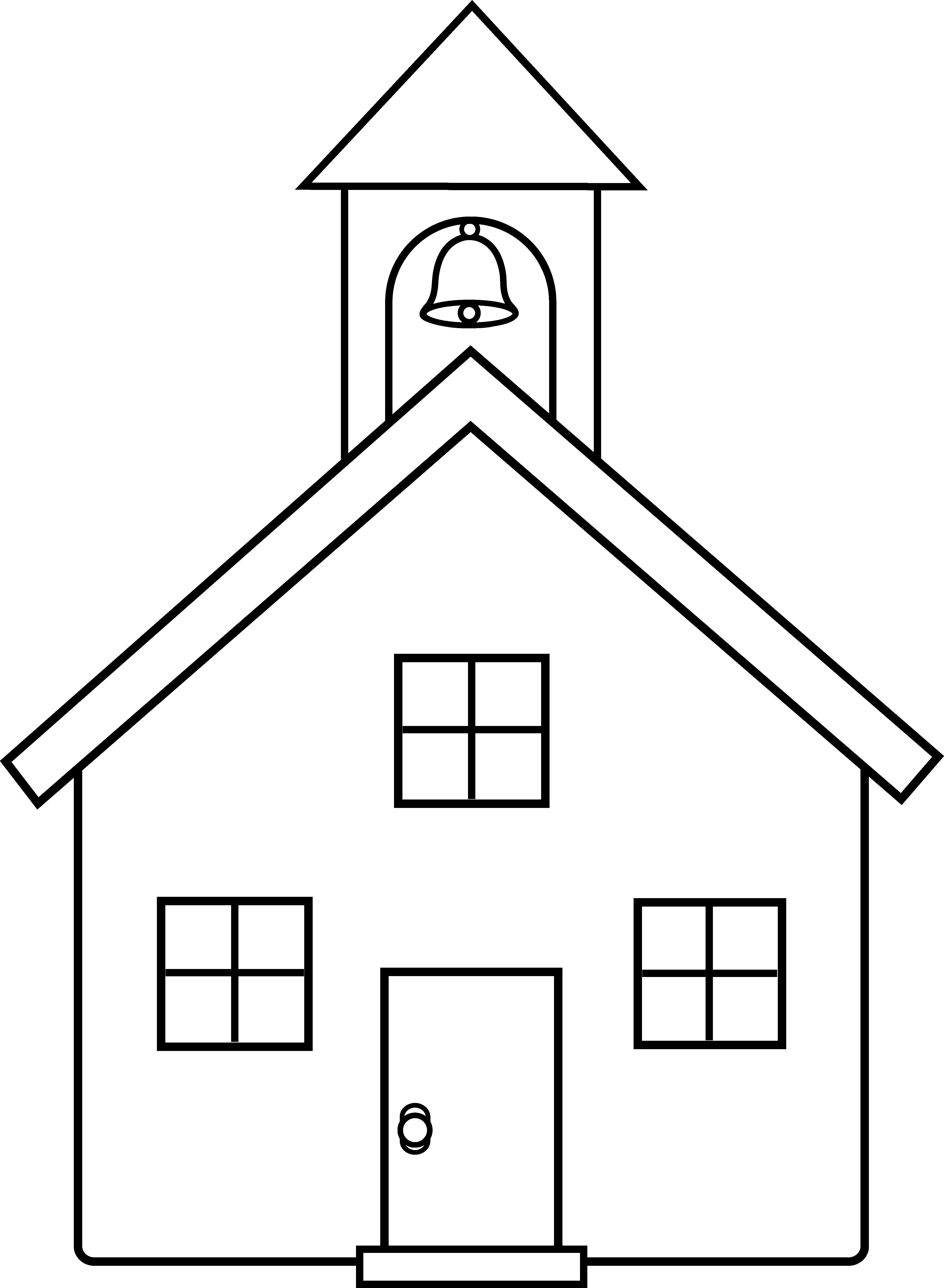 Schoolhouse coloring pages