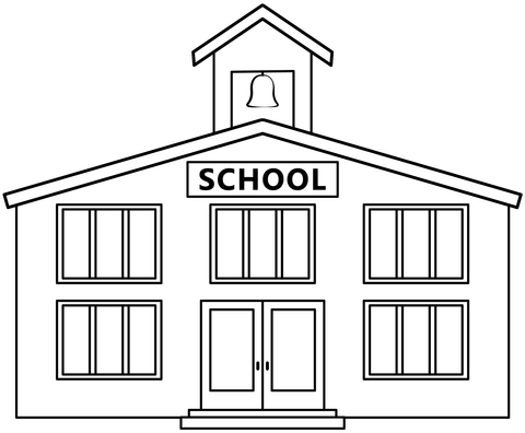 School house printable template free printable papercraft templates