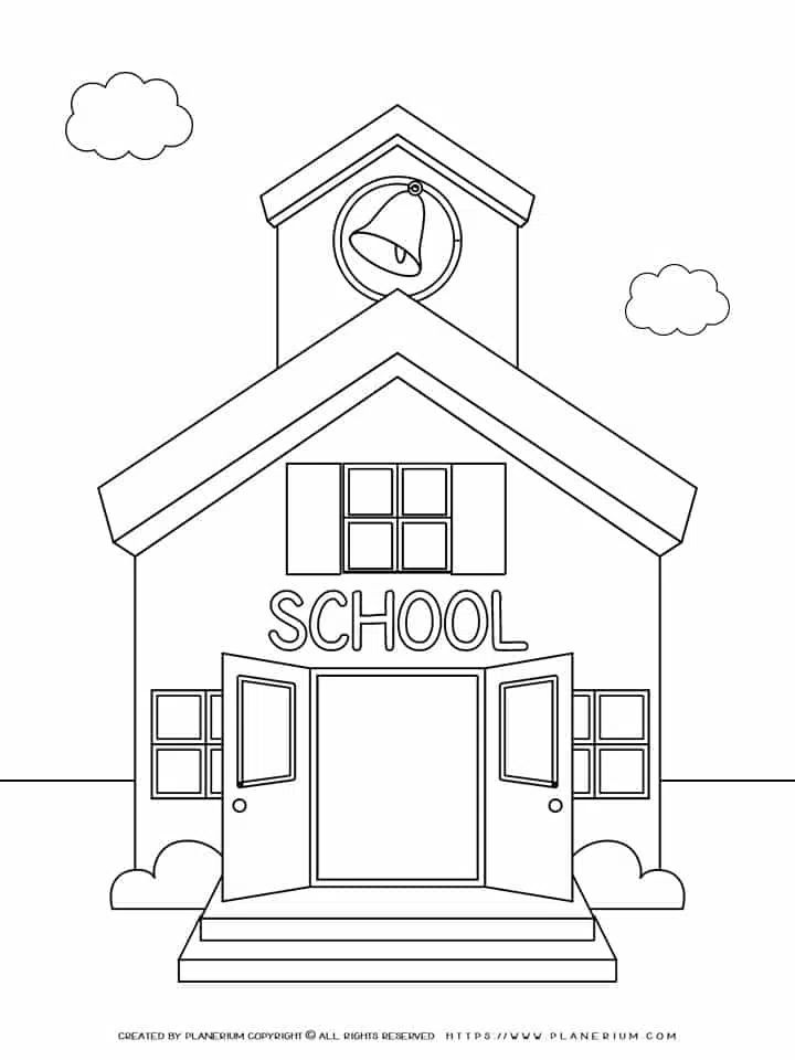 Back to school coloring page