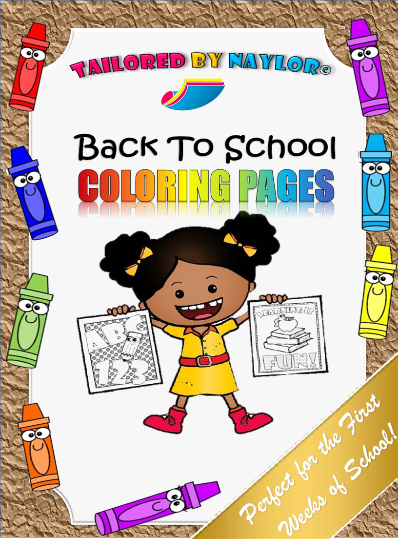 Back to school coloring pages made by teachers