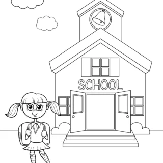 Back to school coloring pages for kids