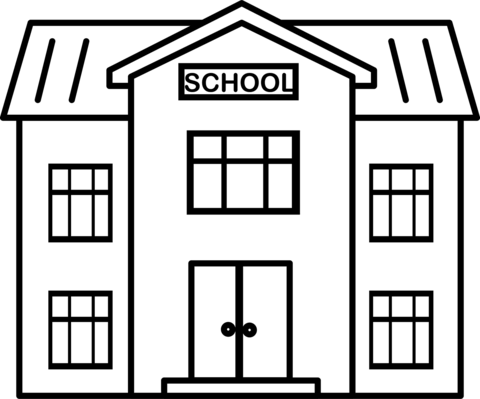 School house coloring page free printable coloring pages