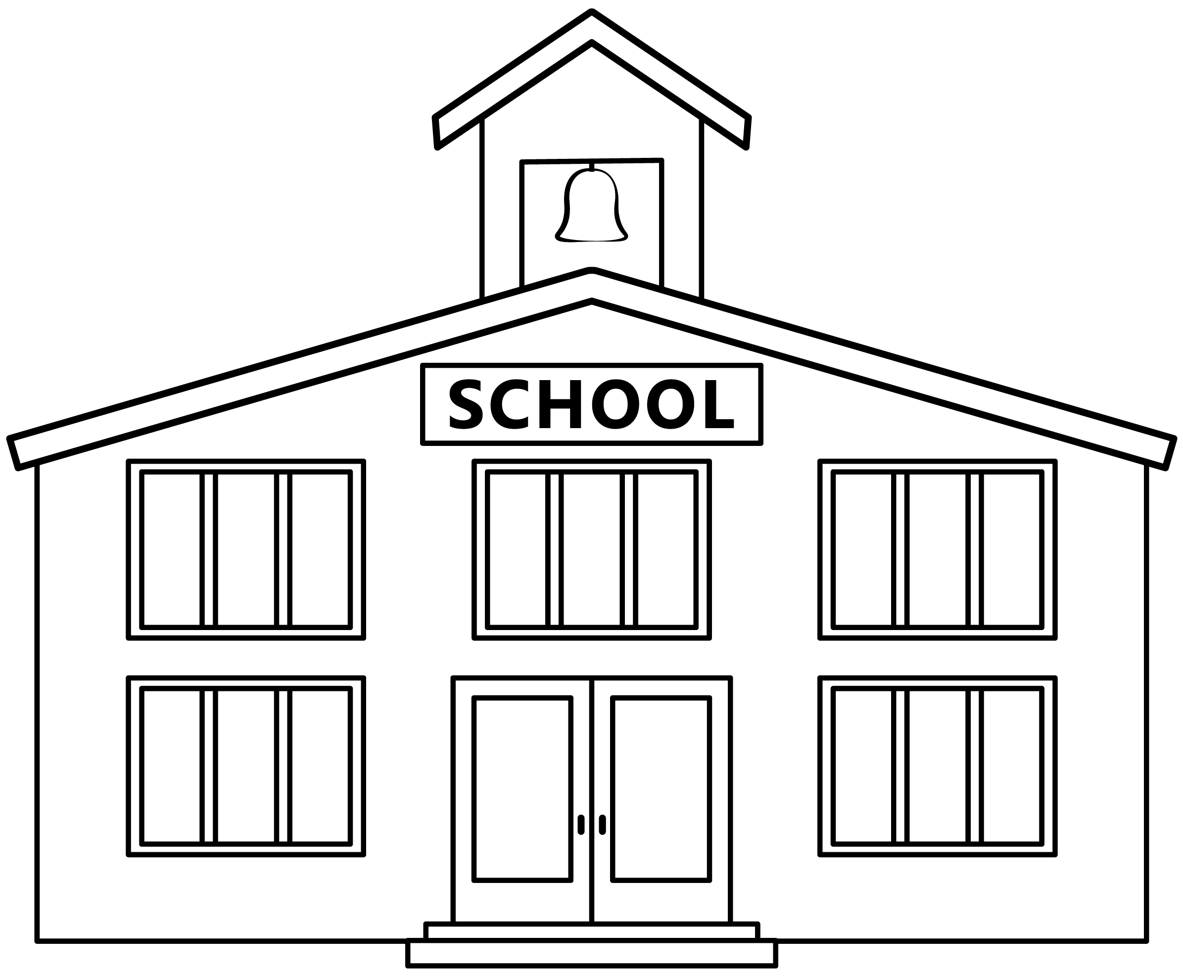 School house printable template free printable papercraft templates