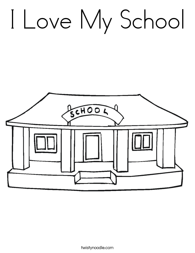 Free coloring page of a school building download free coloring page of a school building png images free cliparts on clipart library