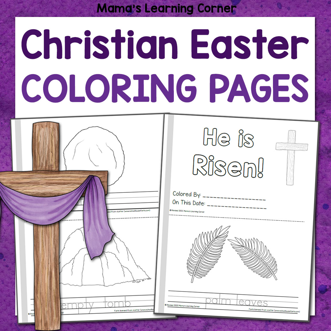 Christian easter coloring pages