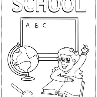 Back to school coloring pages for kids