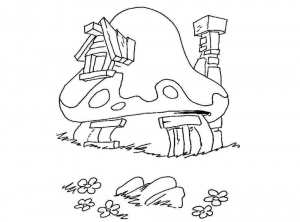 Free smurfs drawing to download and color