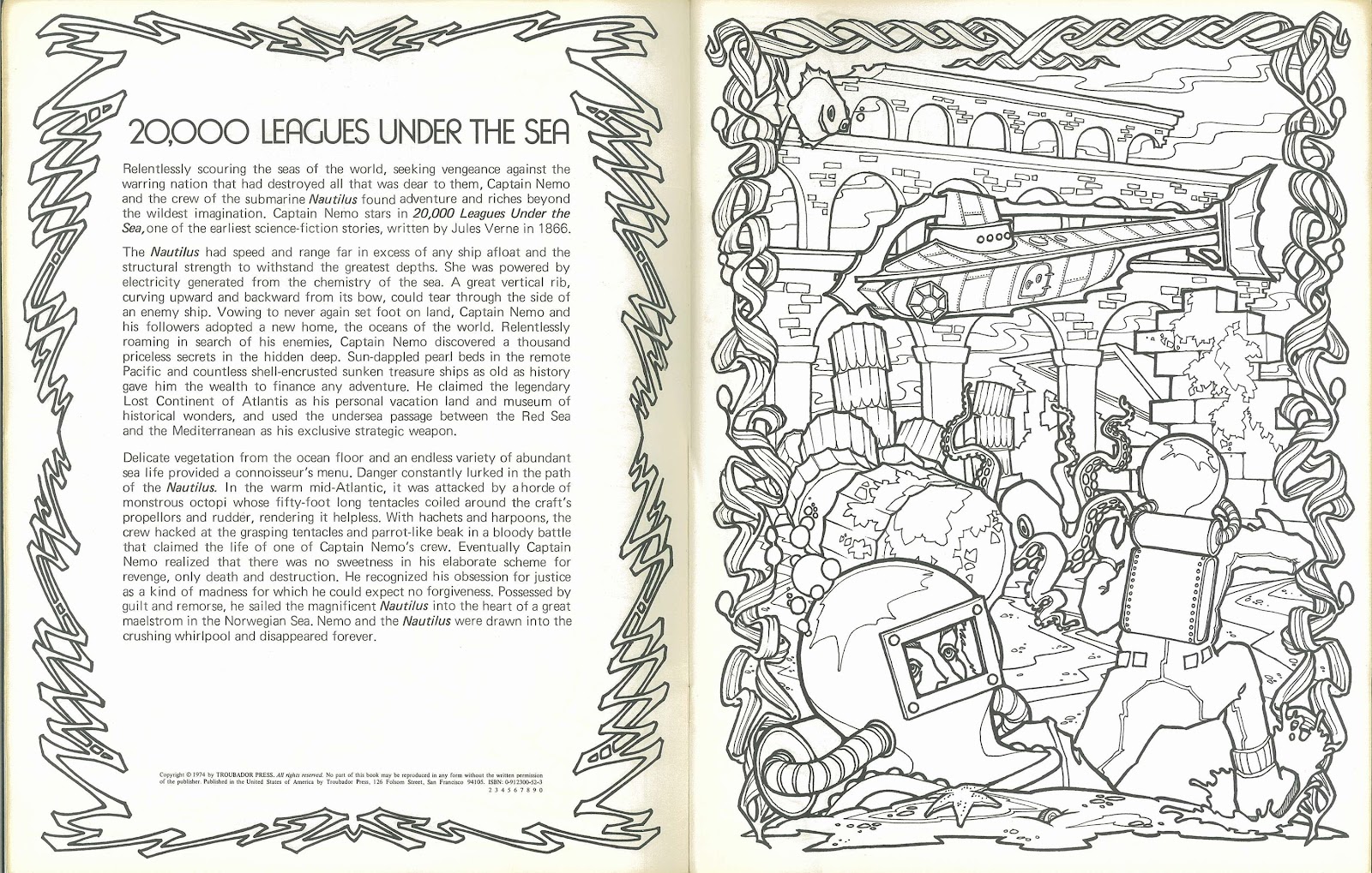 Inside jeff overturfs head science fiction anthology coloring book