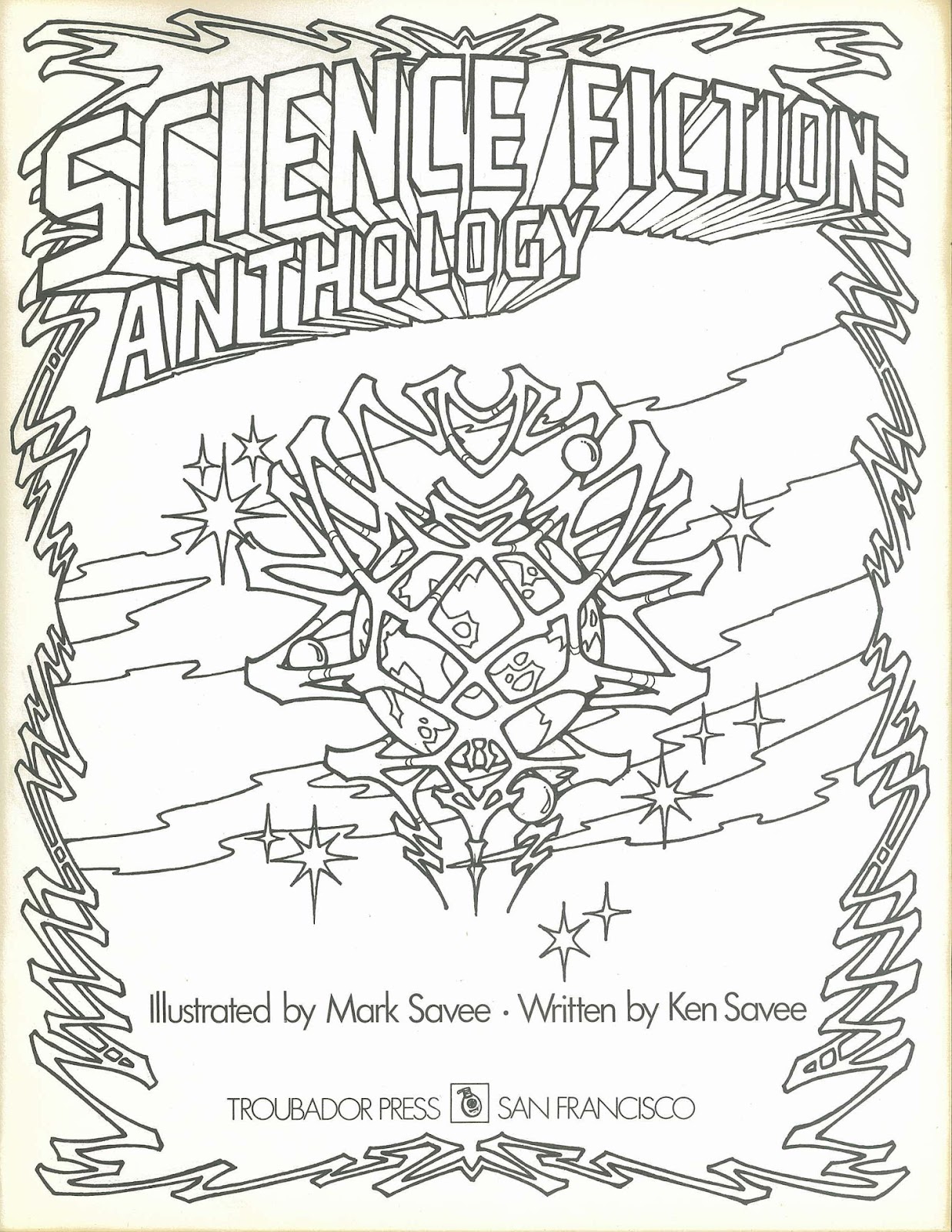 Inside jeff overturfs head science fiction anthology coloring book