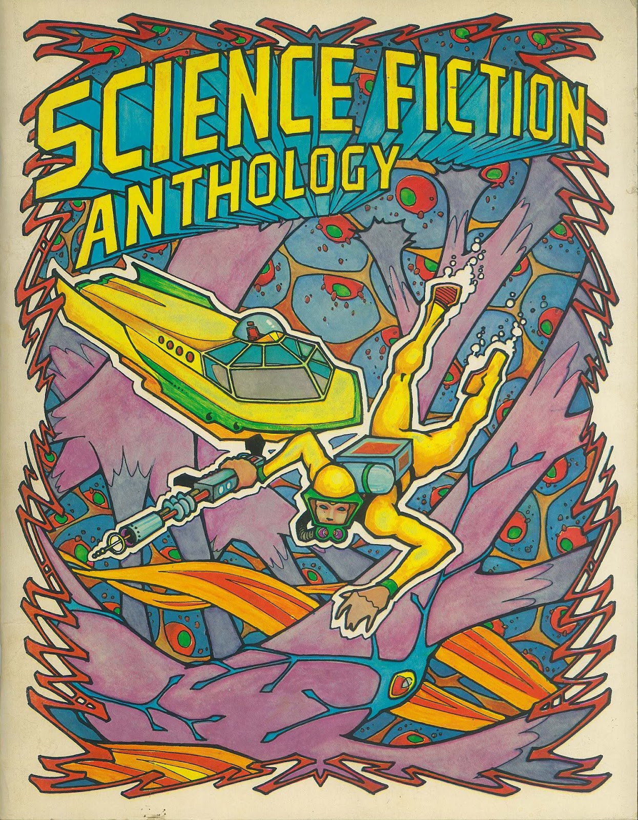 Inside jeff overturfs head science fiction anthology coloring book