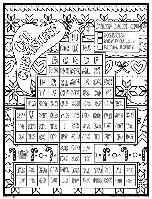 Spunky science giant coloring posters â debbie lynn