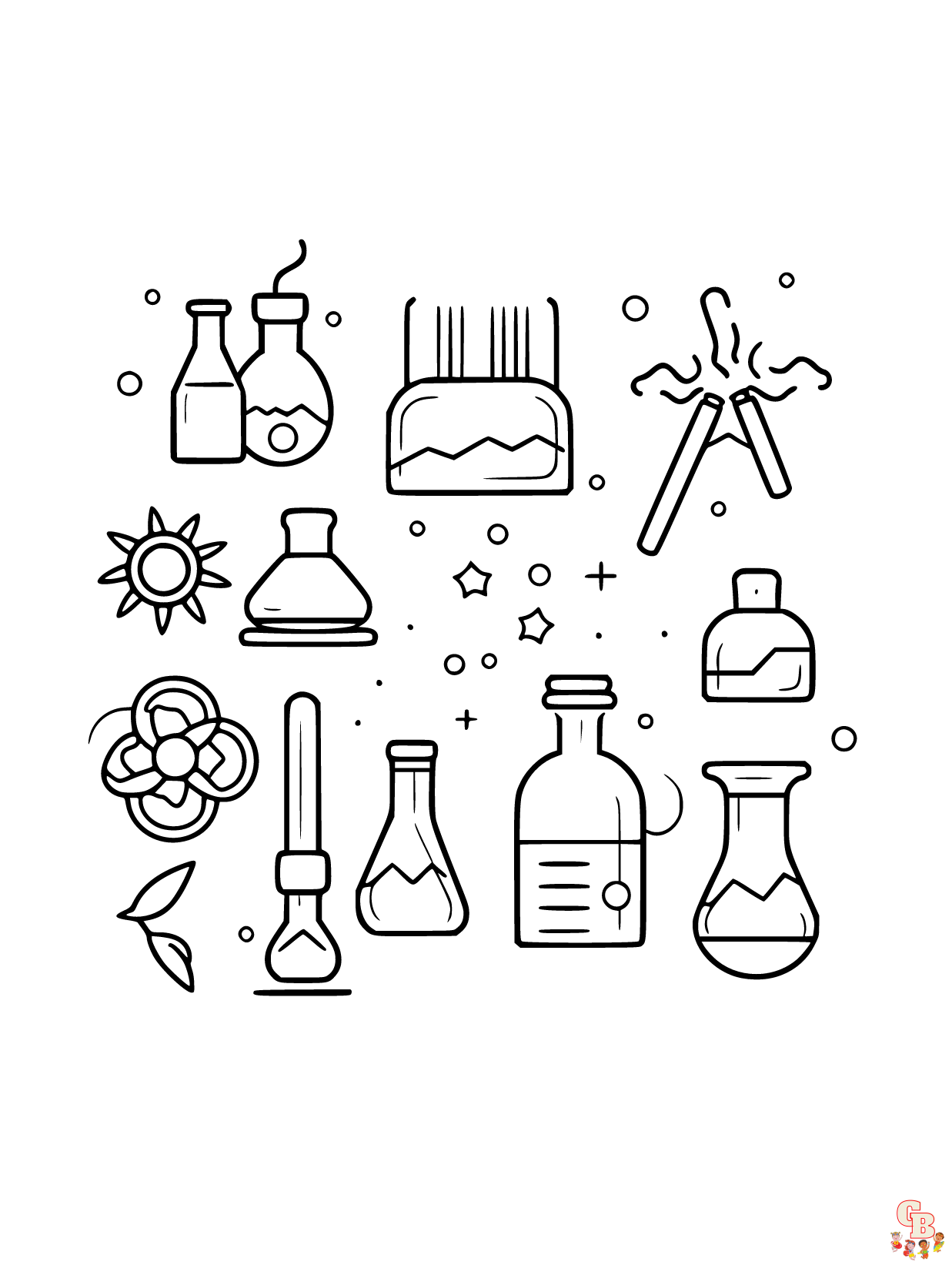 Free science coloring pages for kids