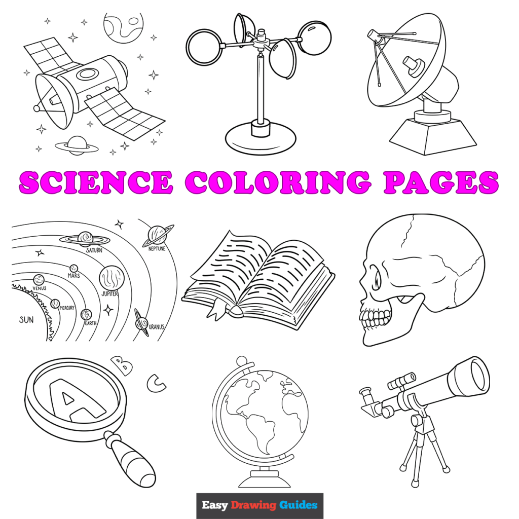 Free printable science coloring pages for kids