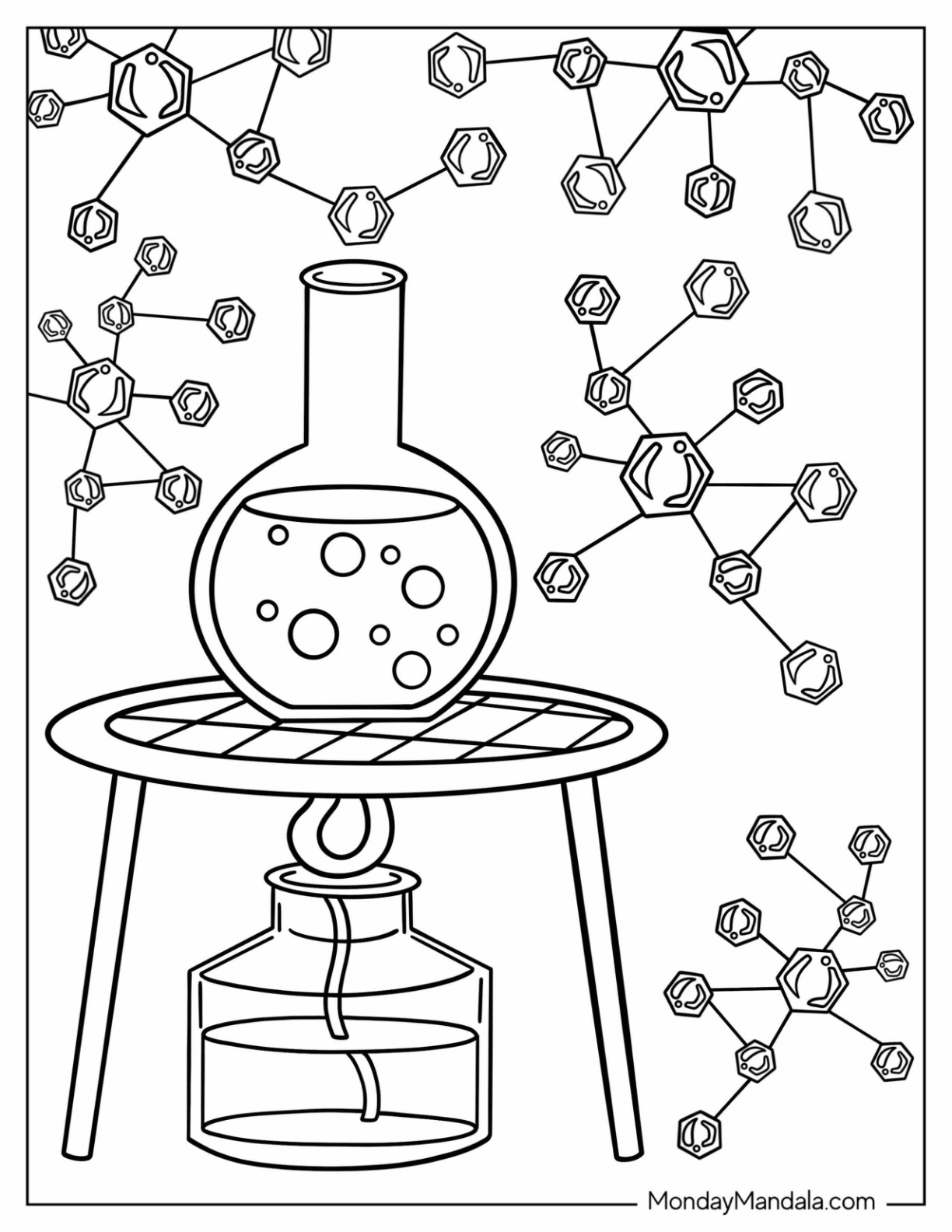 Science coloring pages free pdf printables