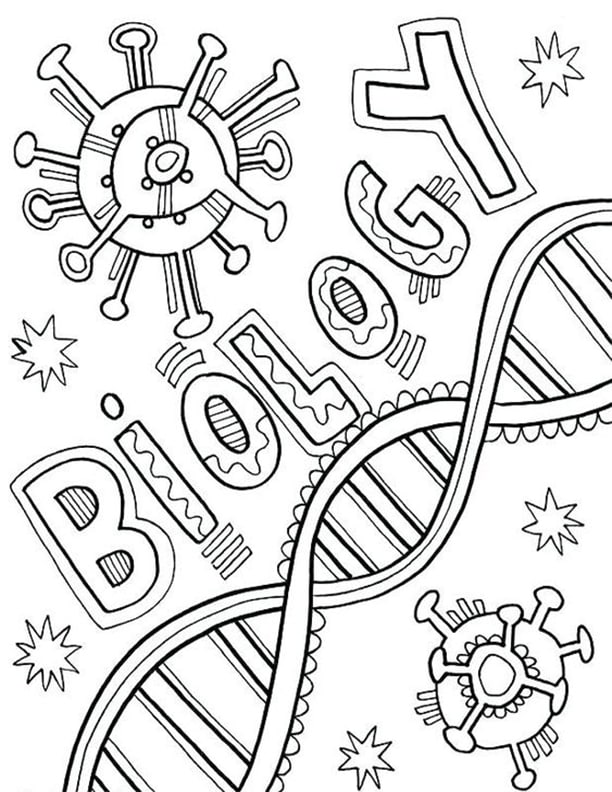 Free easy to print science coloring pages