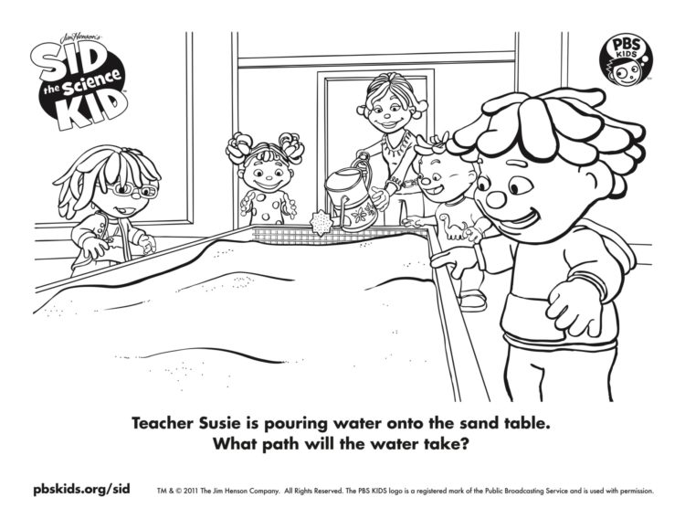 Sand table coloring page kids coloring pages kids for parents