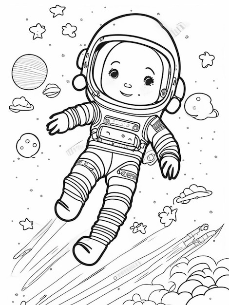 Page science coloring page images