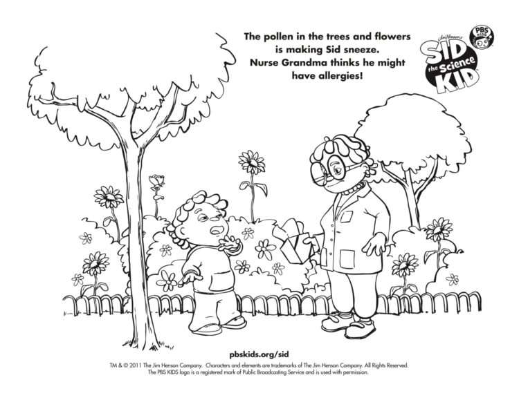 Sid may have allergies coloring page kidsâ kids for parents