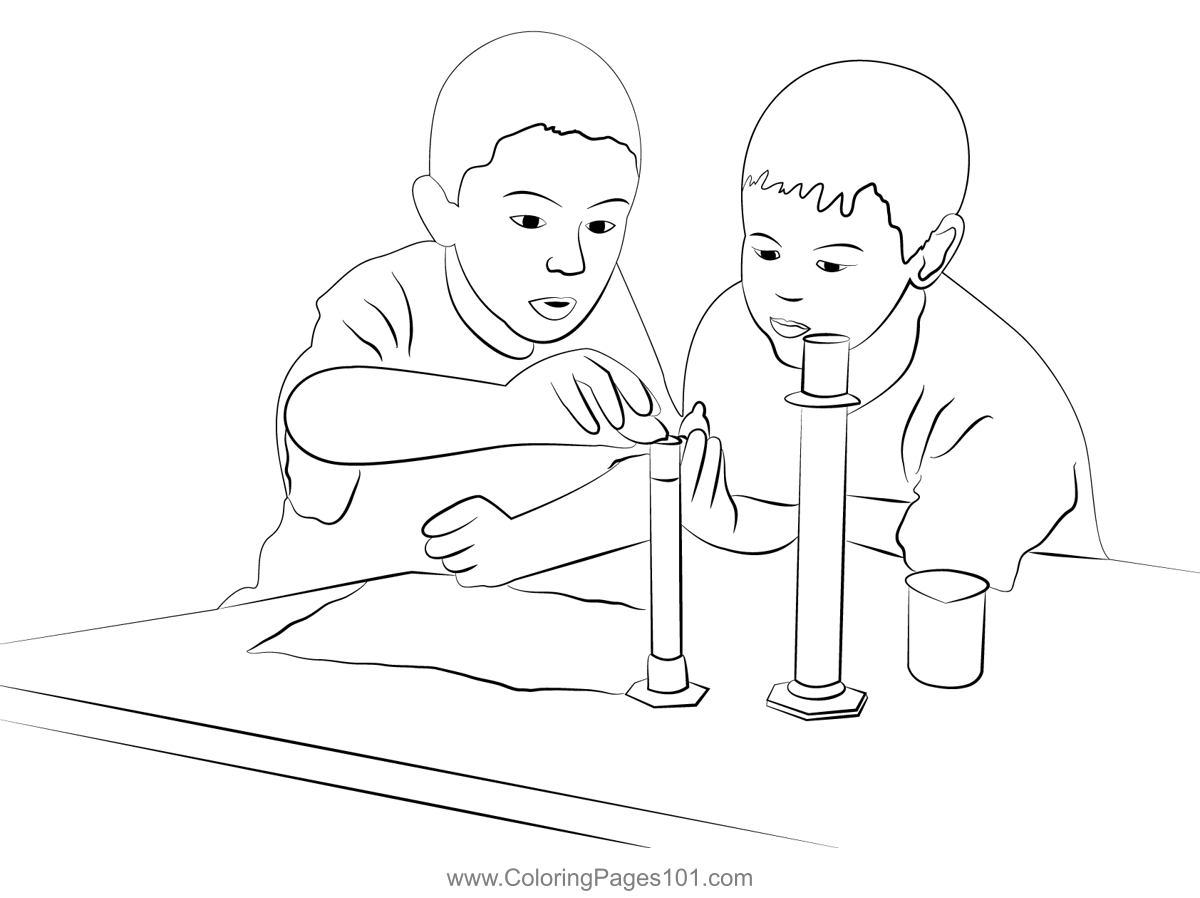 Exploration kids coloring page for kids