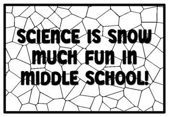 Science is snow much fun in middle school middle school coloring pages