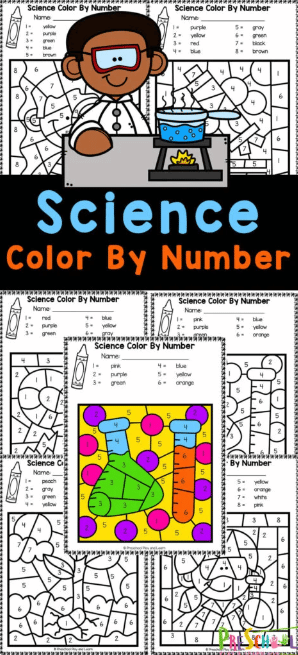 Science color by number free homeschool deals