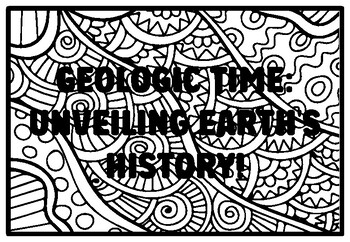 Geologic time unveiling earths history high school science coloring pages