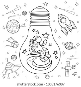 Science coloring page images stock photos d objects vectors