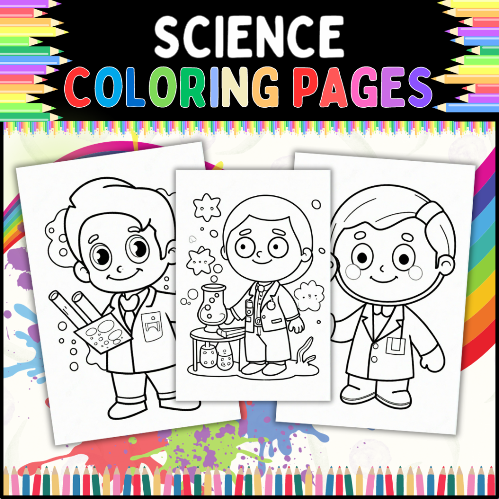 Science coloring pages for kids a great way to encourage kids to love science made by teachers