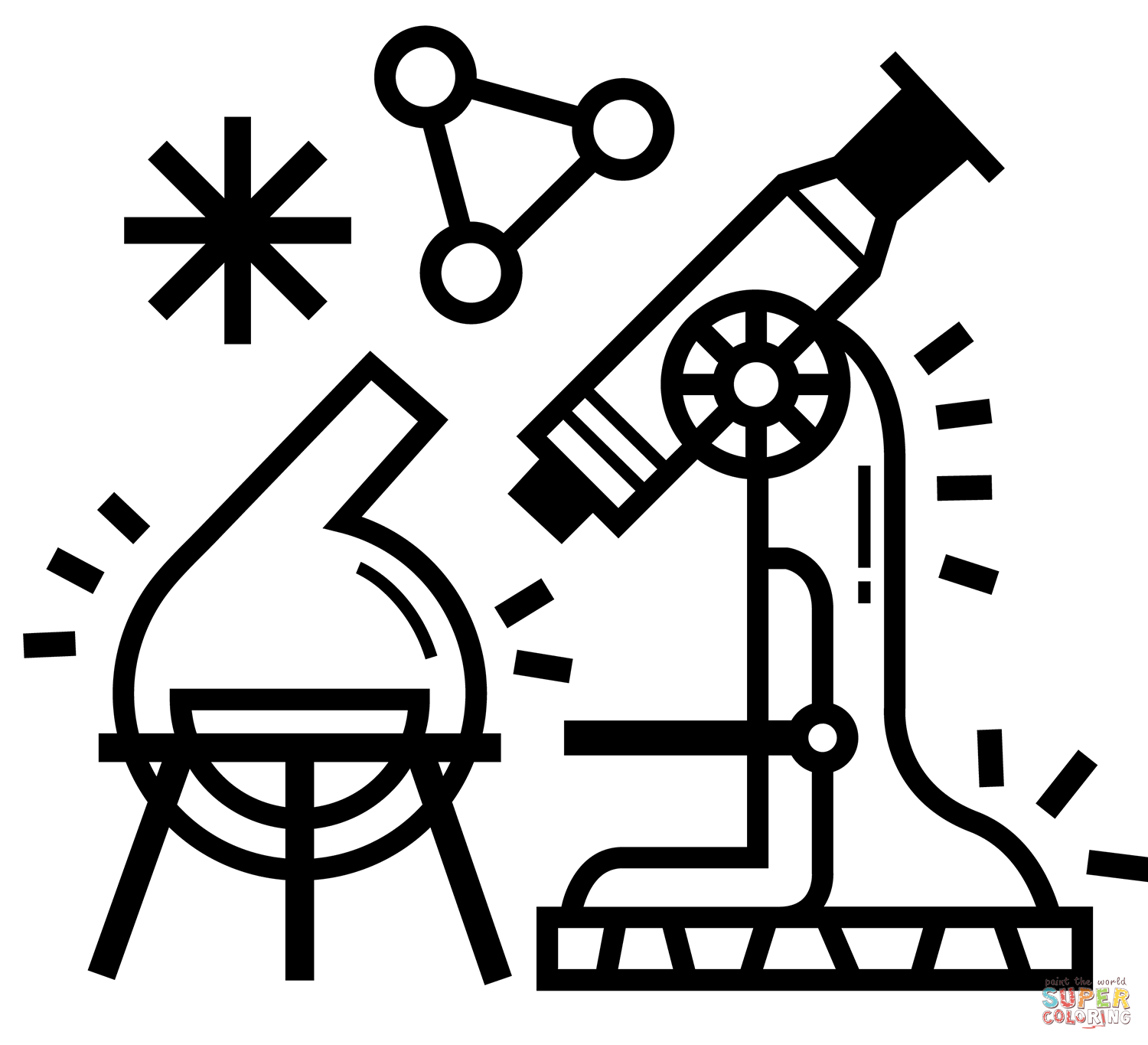 Chemistry coloring page free printable coloring pages