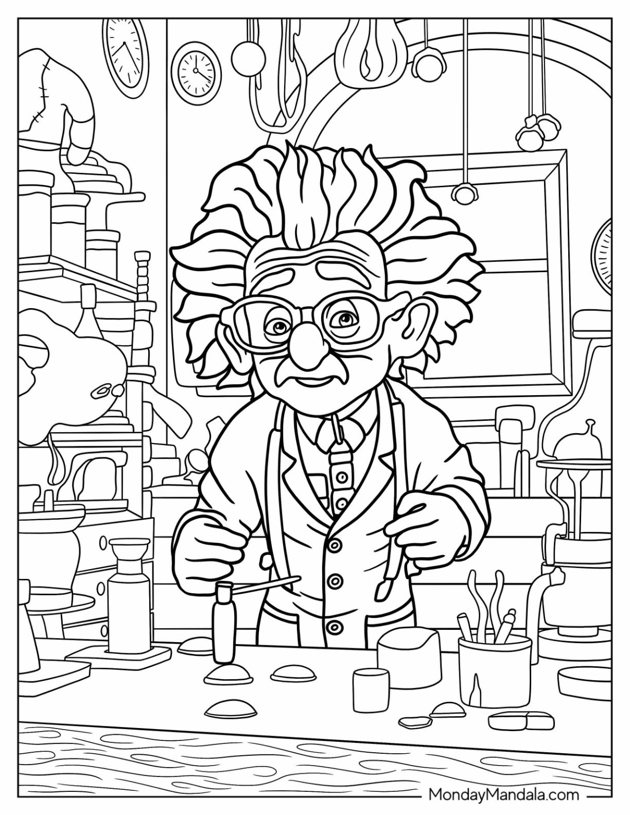 Science coloring pages free pdf printables